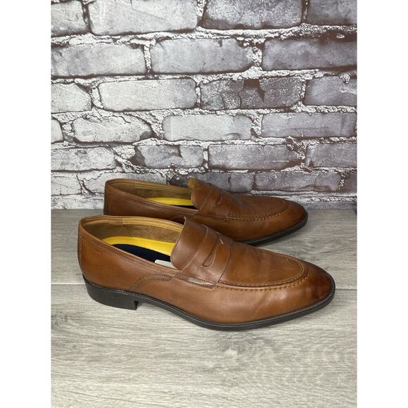 COLE HAAN GRAND. OS Brown Leather Penny Loafers Dress Shoes Men’s Sz 13M US/46EU main image 9